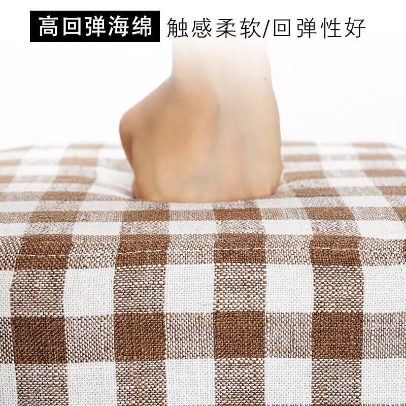 Taburete para cambiador de zapatos de madera maciza Taburete para zapatos de moda Taburete para sofá Taburete de tela Taburete para mesa de centro Taburete para el hogar Taburete cuadrado Taburete redondo Taburete image 3