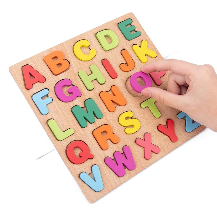 Детские деревянные цифры и буквы, познавательная доска, соответствующая форме интеллекта, ручная доска-головоломка, игрушка-головоломка для раннего образования
