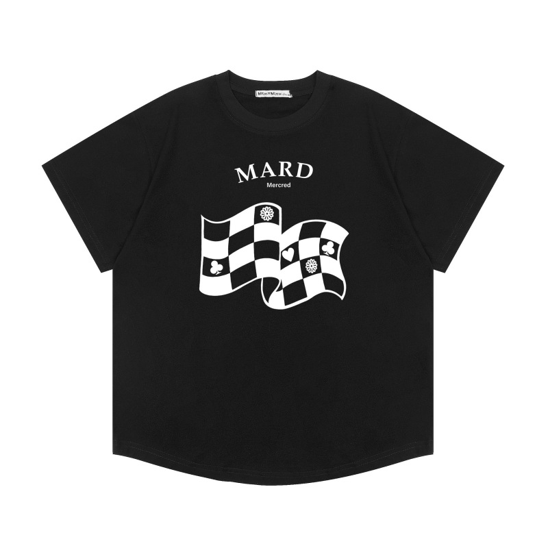 韓国マルディトレンディな半袖フラワープリントゴールドハイシルバー夏ラウンドネック純綿ルーズTシャツトップトレンディ|undefined