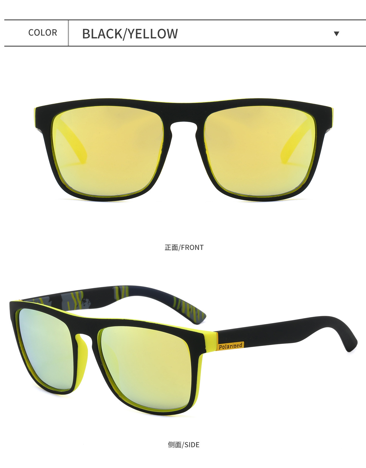 Cross-border Men's Polarized Sunglasses European and American Outdoor Cycling Glasses Women's Retro Fashion Sports Sunglasses