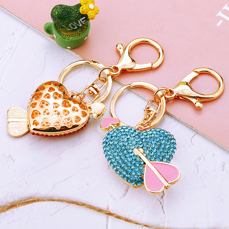 Cute Style Cute Heart Shape Zinc Alloy Valentine's Day Women's Keychain