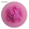 Three dimensional silica gel fondant contains rose, silicone mold, flowered