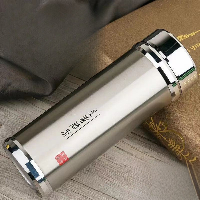 银杯子999纯银内胆水杯男女士保温足银茶杯礼品起起