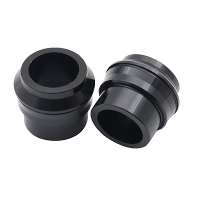 Motorcycle aluminum alloy front and rear wheel hub spacer gasket is suitable for KTM EXC SX EXCF 85-530 (Motorcycle wheel hub) - black-front-spacer-sleeve