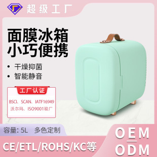New 5L Bintu Mask Cosmetics Refrigerator Home Mini Beauty Refrigerator Silent Convenient Small Refrigerator