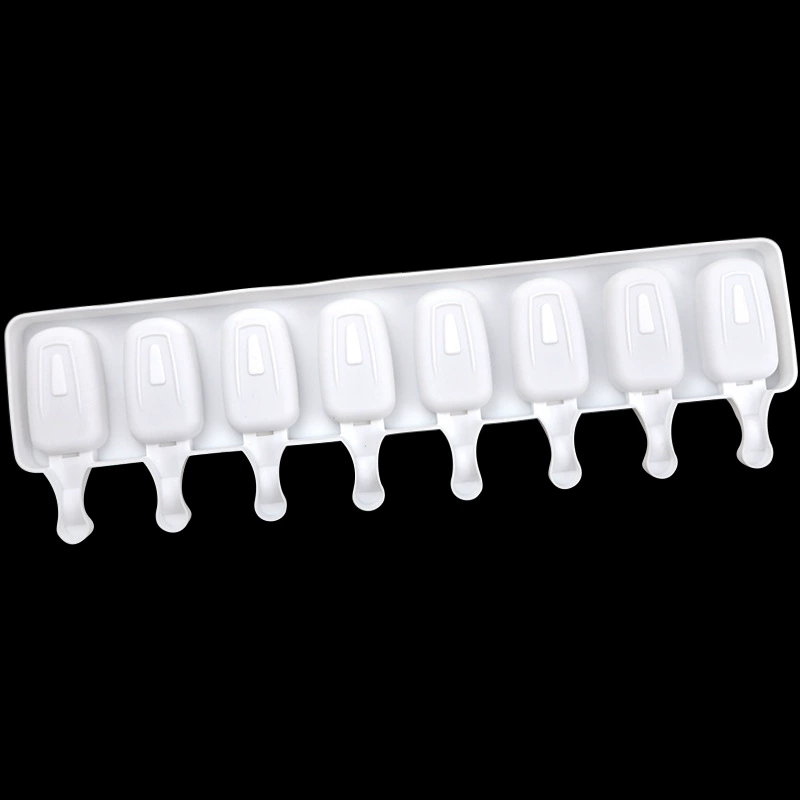 [Translated Russian title for: 简美 Spot DIY silicone ice cream mold 8 consecutive oval handmade popsicle mold French model is not worthy of stick]