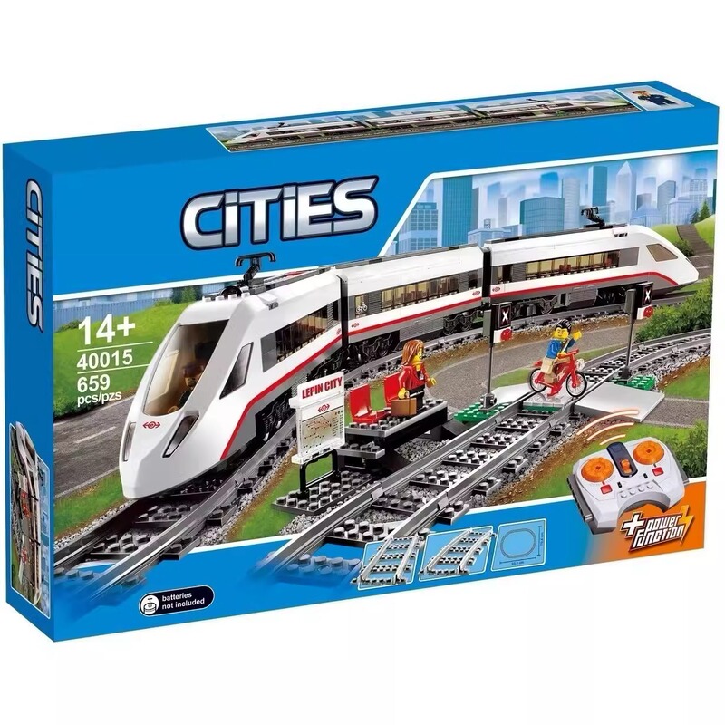 Compatible with Lego City City Fire Boat 60368 Aircraft Airport High-Speed Train Model Assembly Toys Compatible with Lego City City Fire Boat 60368 Aircraft Airport High-Speed Train Model Assembly Toys