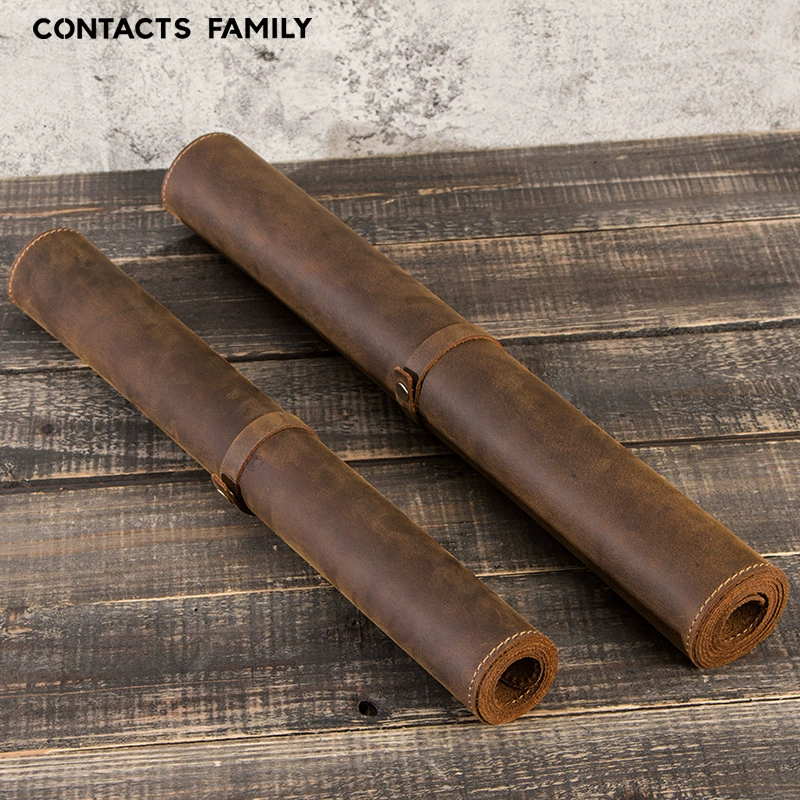 Контакты семейный ретро коврик для мыши из кожи Crazy Horse, большой удобный теплоизоляционный и грязеотталкивающий коврик для офисного компьютерного стола