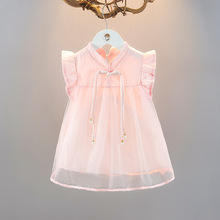 夏季新款时髦薄款儿童连衣裙1-2-3岁女童夏装女宝宝韩版儿童纱裙