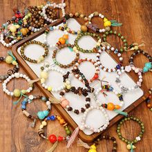 景德镇陶瓷葫芦串珠手串饰品中国风福禄咖啡豆配饰民族风手链批发