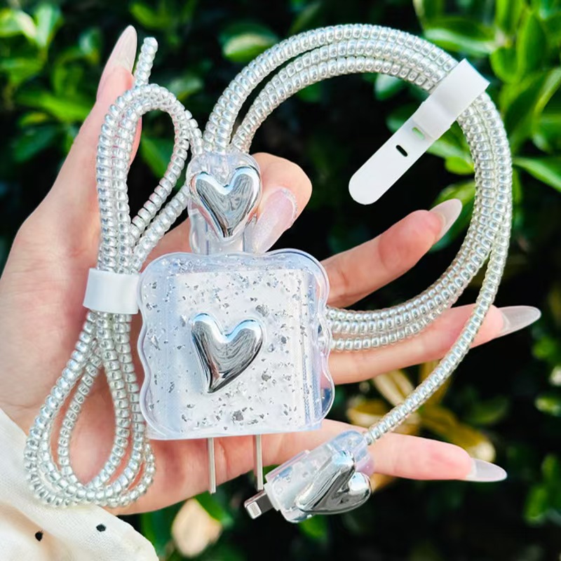 Para Apple 14 línea de datos cubierta protectora iPhone13 cargador cabezal 12promax bobinado estuche para iPad