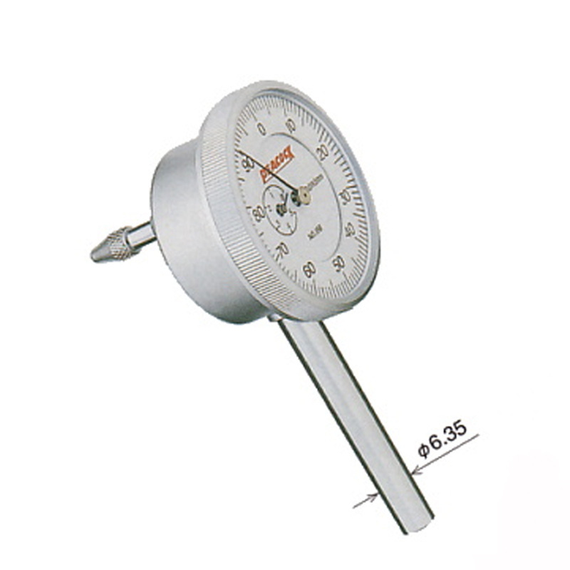 日本原装PEACOCK孔雀高精度后柱塞式百分表196A 196B针盘式百分表