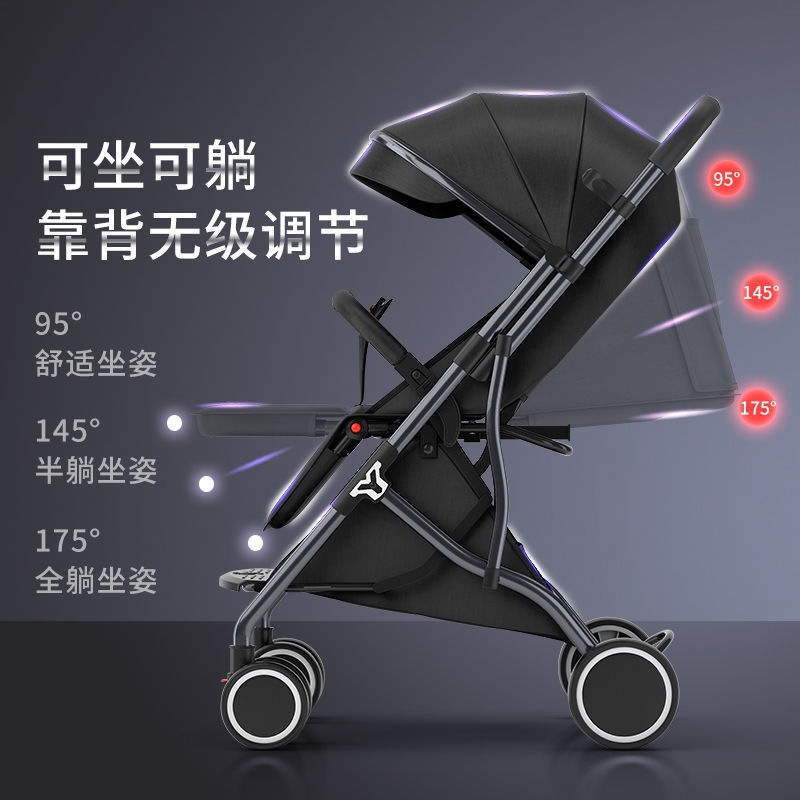 (comercio exterior transfronterizo) cochecito para bebés se puede sentar y acostar cochecito plegable ligero cochecito de paraguas portátil recién nacido cochecito