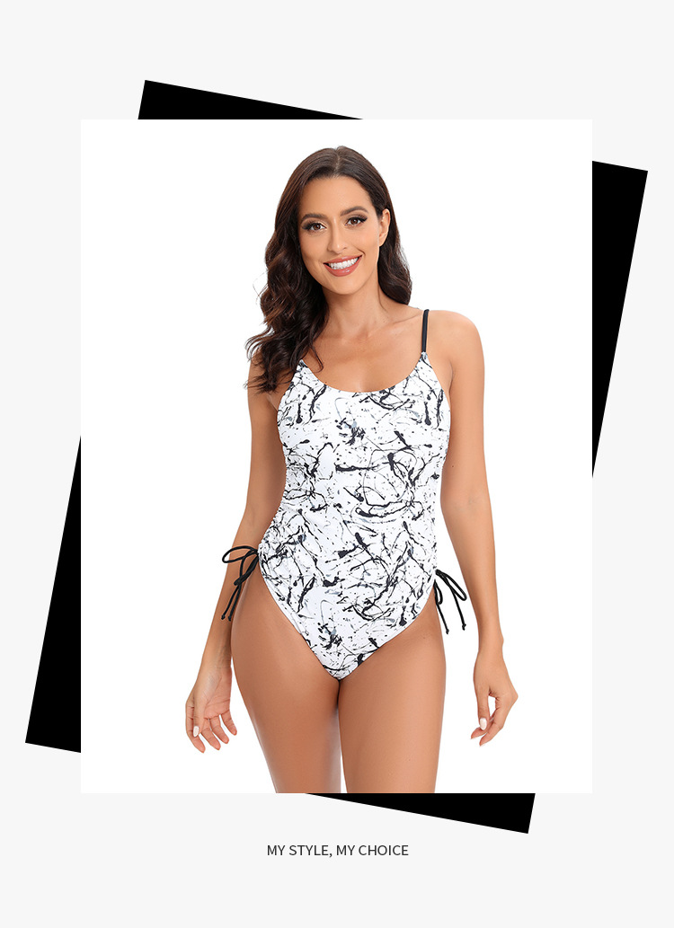 2024 swimsuit jumpsuit new split multi-color printed women's bikini_voghion.com