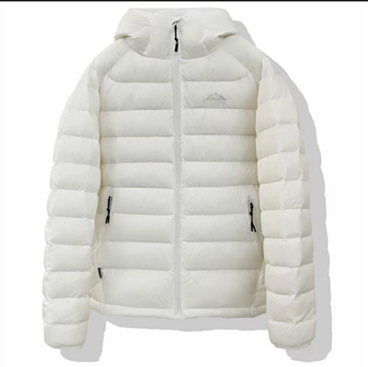 Winter New Style Ribbed Lightweight down Jacket for Women, Hooded Casual Classic Sports Snow Mountain 90 White Duck down Warm Coat