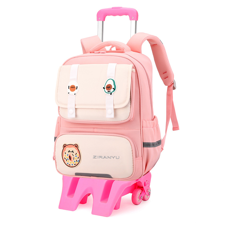 Nuevo pez natural para estudiantes de primaria, estudiantes de secundaria, bolsas de seis ruedas, escaleras de grado 234, niñas