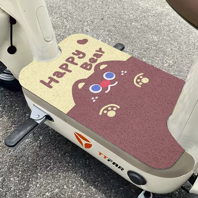 Cartoon Electric Vehicle Special Foot Universal Foot Pad - big-faced-brown-cat-2540cm-need-to-cut-by-yourself