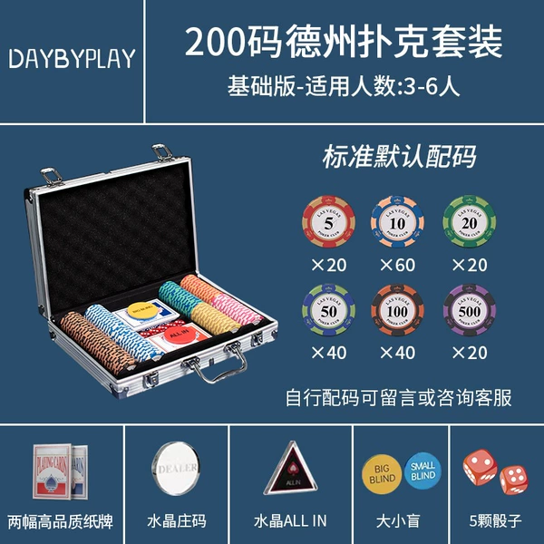200 pieces of crown chips 2-4丨No table mat丨Free high-end aluminum box + full gift package