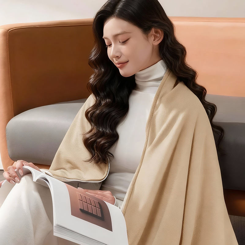 电热暖身毯发热暖披肩毯USB可水洗盖腿披肩家用办公室户外加热