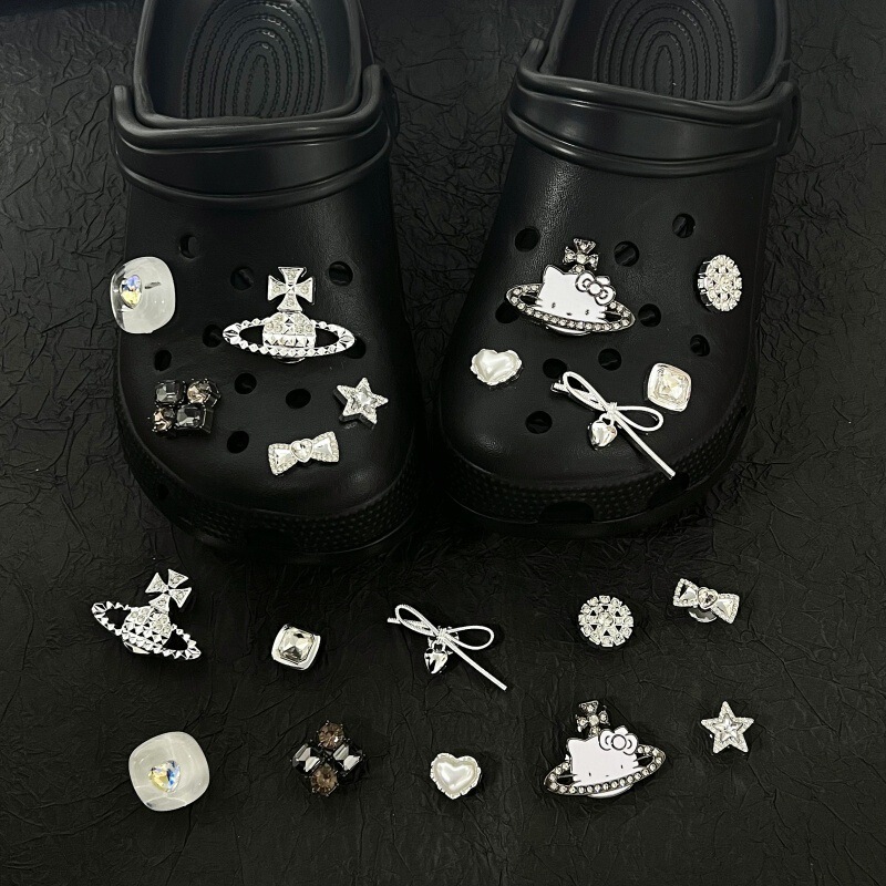 New Croc Shoes Shoe Buckle Lost Saturn Kt Cat No. 2 Accessories DIY Removable Shoe Flower Shoes Matching Accessories