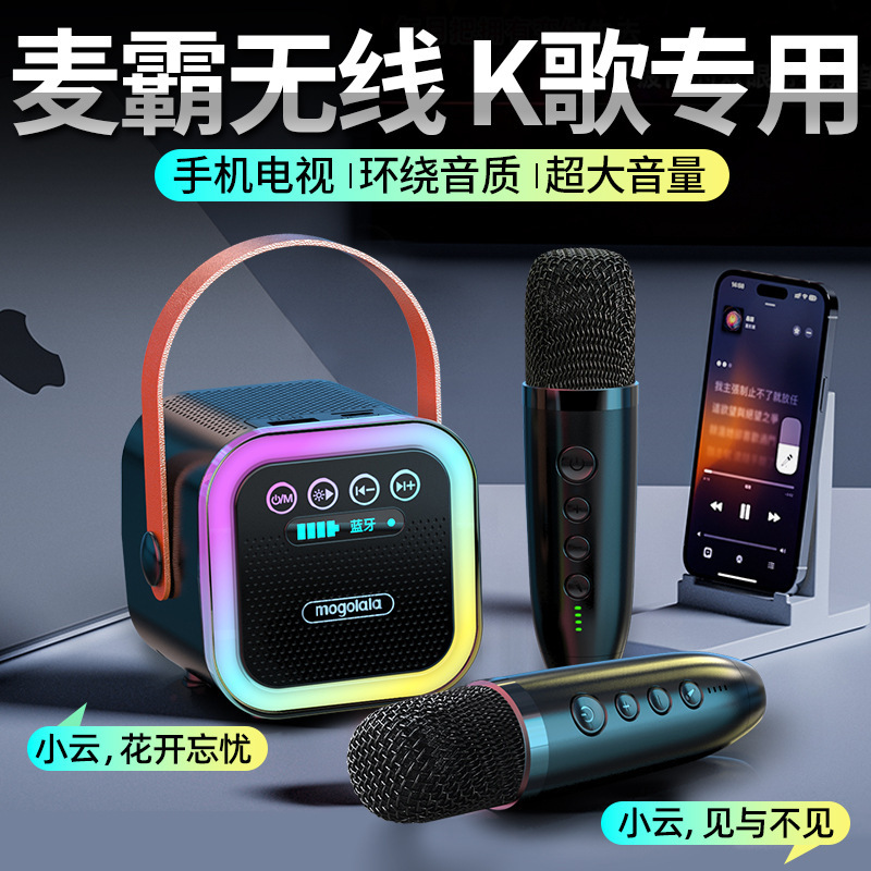 2025 New Model Karaoke Gadget Bluetooth Speaker Microphone Wireless All-In-One Home Ktv Small Speaker Set 2025 New Model Karaoke Gadget Bluetooth Speaker Microphone Wireless All-In-One Home Ktv Small Speaker Set