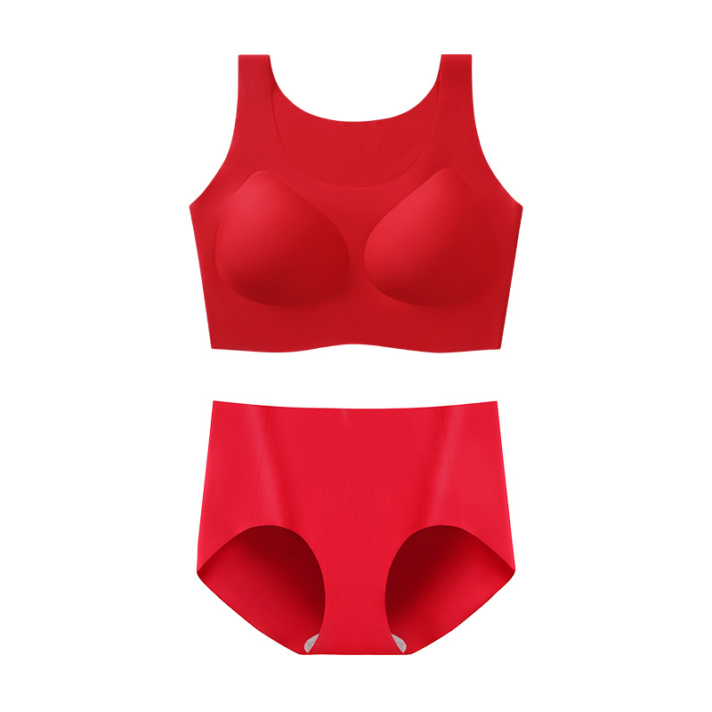 U 넥 빅 레드 세트