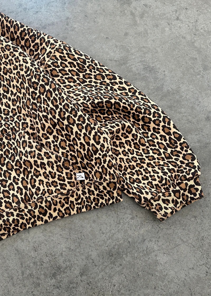 350g Weight Long Sleeve Sleeve Length Pullovers, Zipper Placket Type Polyester Fabric Type Regular Top Length Hoodie Tops Type Daily Occasion Hooded Neckline Loose Fit Type Leopard Pattern Spring, Autumn Season Women's Gender Printing Design Streetwear Style Hoodies & Sweatshirts Long Sleeve Printing Streetwear Leopard 1