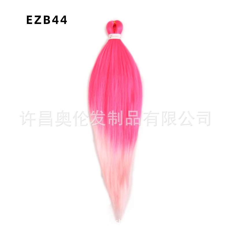 EZ peluca floja suave de fibra química africana 26 pulgadas 90 gramos de PVC bicolor ignífugo seda de baja temperatura gran trenza