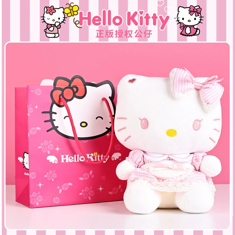 Плюшевая игрушка (Hello Kitty) 10–30 см, лицензированная коллекционная кукла, варианты подарочных пакетов