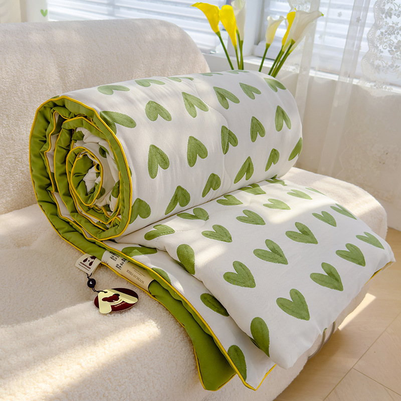 Nuevo edredón fresco de verano, edredón de aire acondicionado, dormitorio individual y doble para niños de verano, edredón fino de fibra de soja lavable a máquina