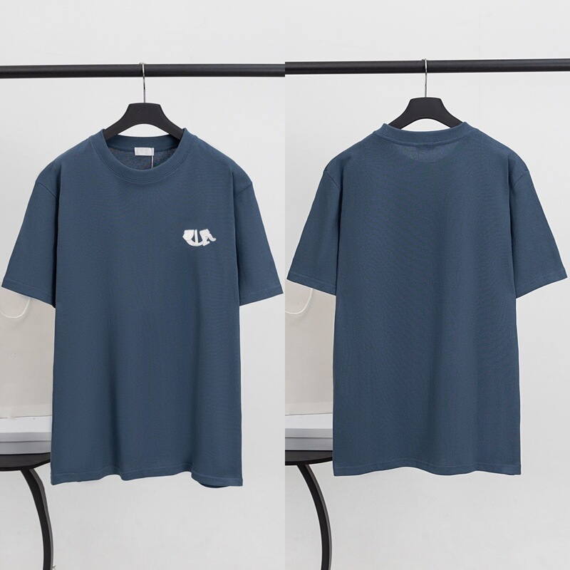 スポットハイバージョン Dijia S25 夏新作刺繍プリント Djia 高級トレンドシリーズカジュアル男女半袖 Tシャツ|undefined