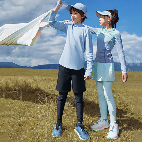  new style European and American export boys' children's sports fitness running yoga pants faux two-piece cycling basketball climbing