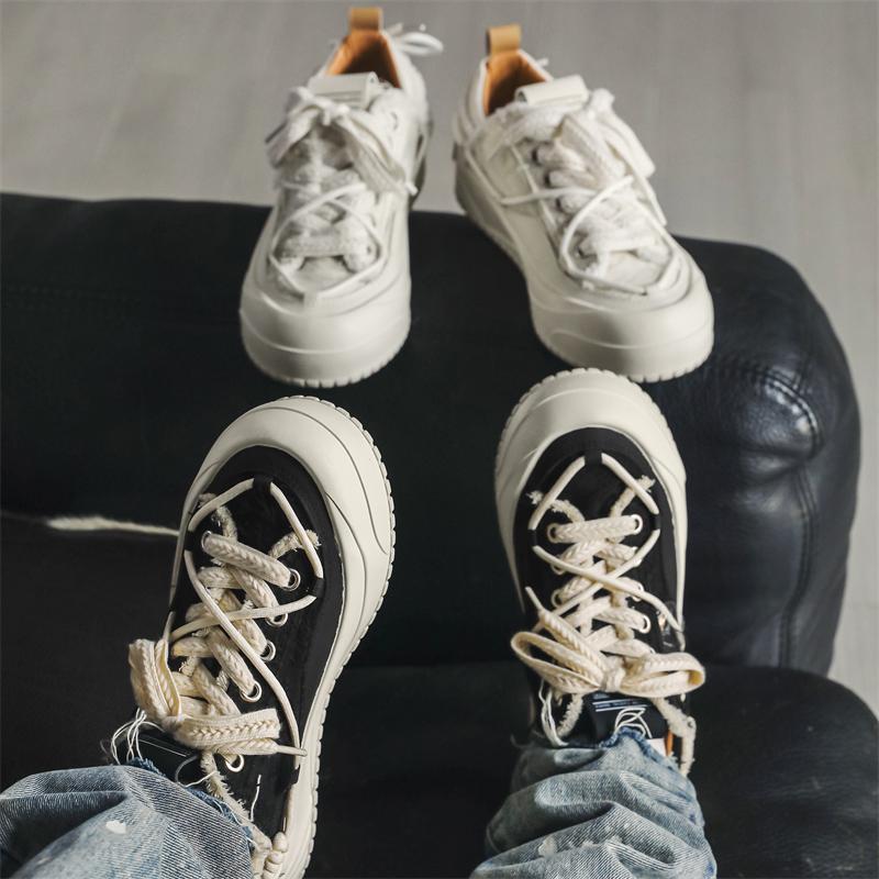 Men’s Thick-soled Canvas Casual Sneakers For Summer Walking_voghion.com
