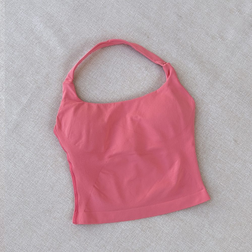 Chaleco deportivo halter de yoga sin costuras de estilo europeo y americano transfronterizo DFYNE