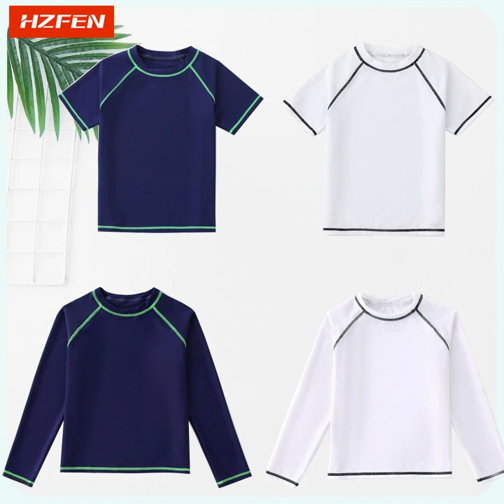 UPF50+ детский купальник для мальчиков, защита от солнца, детский купальник для мальчиков, быстросохнущий цельный топ, однотонный купальник