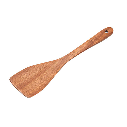 Ebony household wooden spatula non-stick cooking spatula new Chinese style spatula wholesale cooking spoon spatula kitchenware set