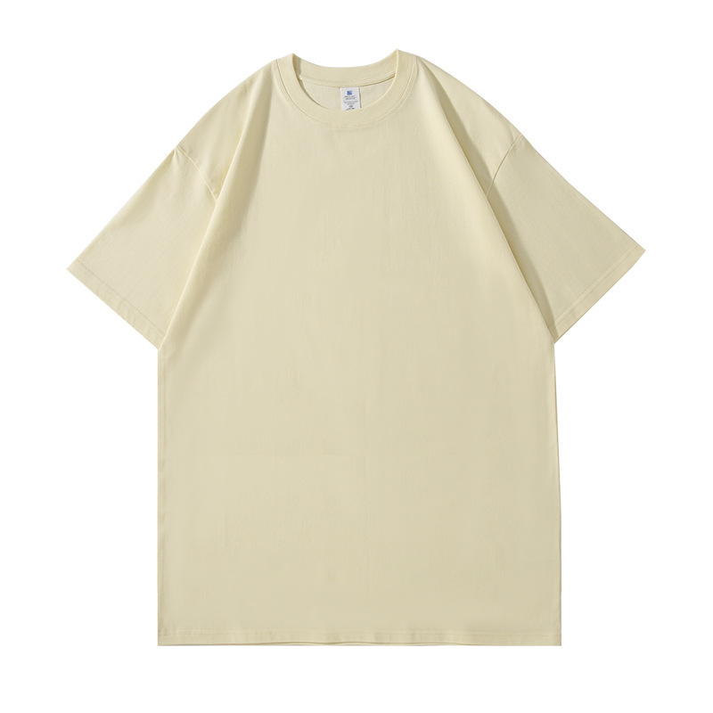 高品質tシャツ260グラム重ポンド純綿落肩tシャツ半袖男ins潮五分袖中袖シャツ|undefined