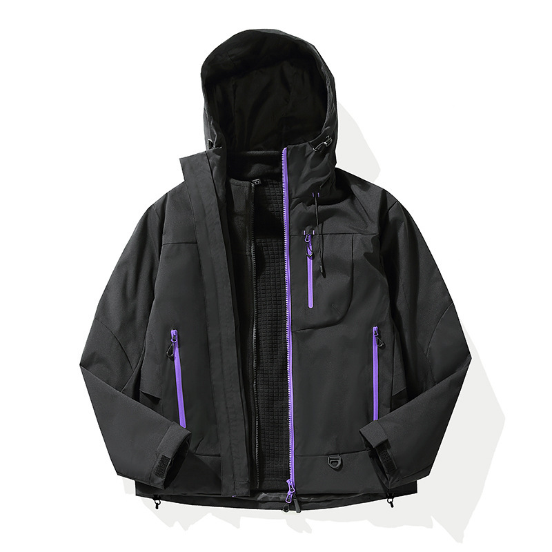 品牌冲锋衣女潮牌夹克男2025新款户外软壳徒步登山防风防雨外套女|undefined