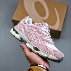 新しいクロスボーダーアーサー男性と女性の GEL-NYC 滑り止め耐摩耗性スプライシングメッシュ通気性スポーツランニングシューズ