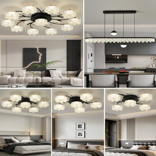 2025 New Living Room Chandelier Nordic Light Luxury High-End Simple Modern Creative Atmospheric Dining Room Bedroom Ceiling Lamp