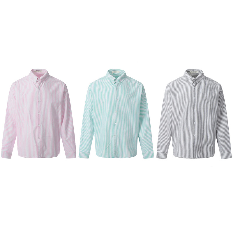 11Kn American Retro Simple Long-Sleeved Shirt for Men and Women Loose Oversize Casual Versatile Stereo Slimming Look Top