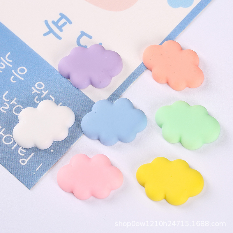 New Resin Angele Clouds Seven-Color Clouds Resin Accessories DIY Cream Mobile Phone Case Cloud Accessories