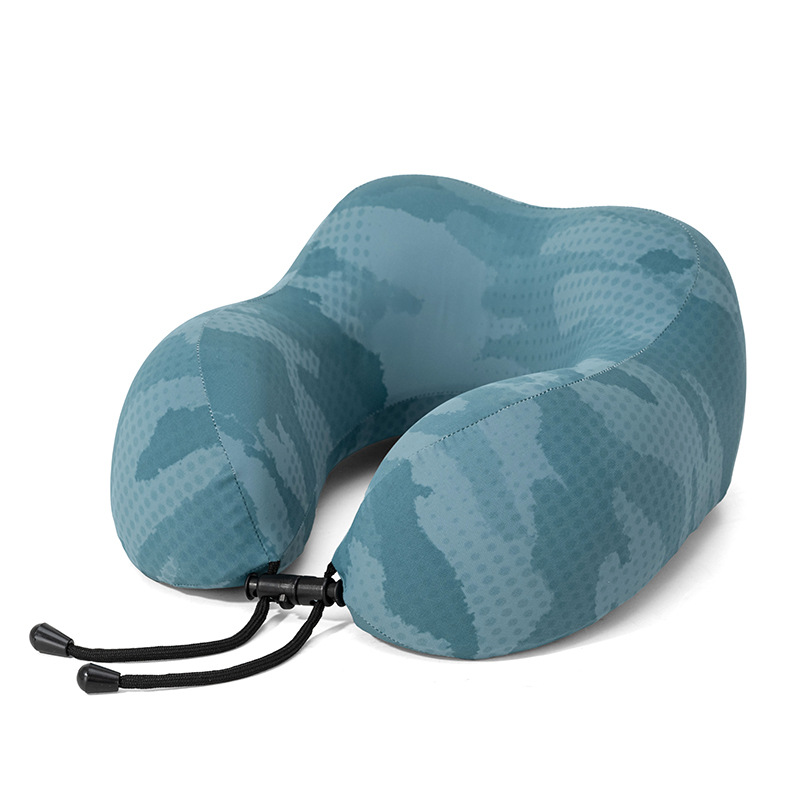 Verano helado sensación fría protección de cuello almohada en forma de U portátil almacenable memoria almohada de cuello de algodón almohada de avión almohada al por mayor existencias
