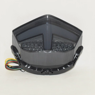 Suitable for Ben-Tian CBR1000RR 17-25 modified motorcycle LED rear light steering brake integrated (Motorcycle tail) - smoky-black