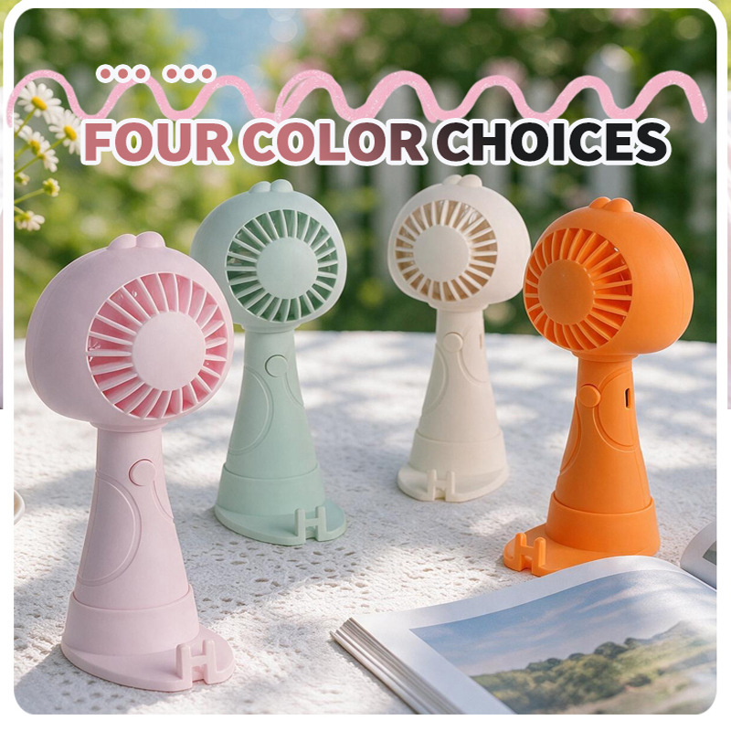 New handheld mini fan, portable mini fan with phone holder, a creative gift for your desk