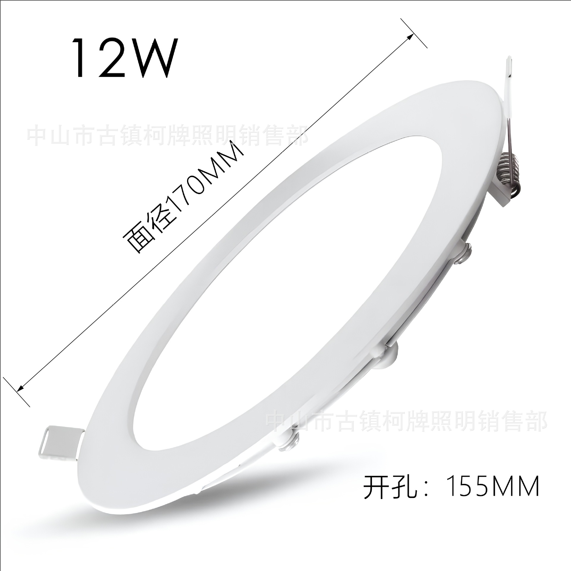 Nuevo minimalista moderno LED redondo oculto panel de luz hogar comercial ropa Sala de Exposiciones Arte exposición CENTRO COMERCIAL