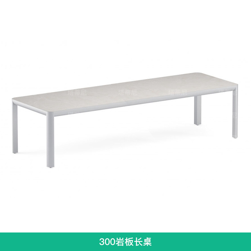 Mesas y sillas para exteriores, balcón con patio, protección solar y muebles de ratán impermeables para ocio, conjunto de mesa larga para terraza de jardín al aire libre image 13