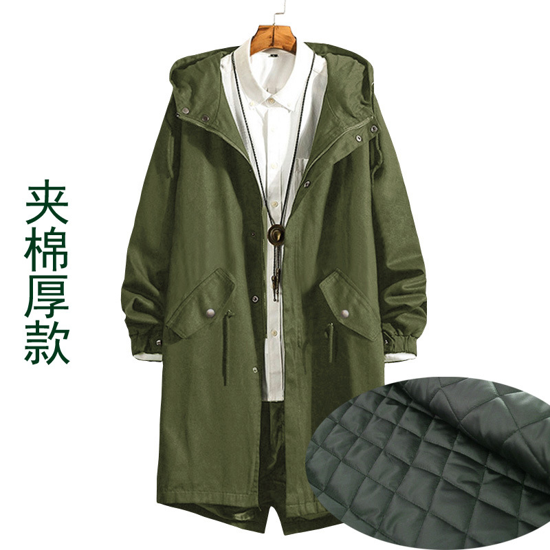 면 카키 (두꺼운) 그림 없음