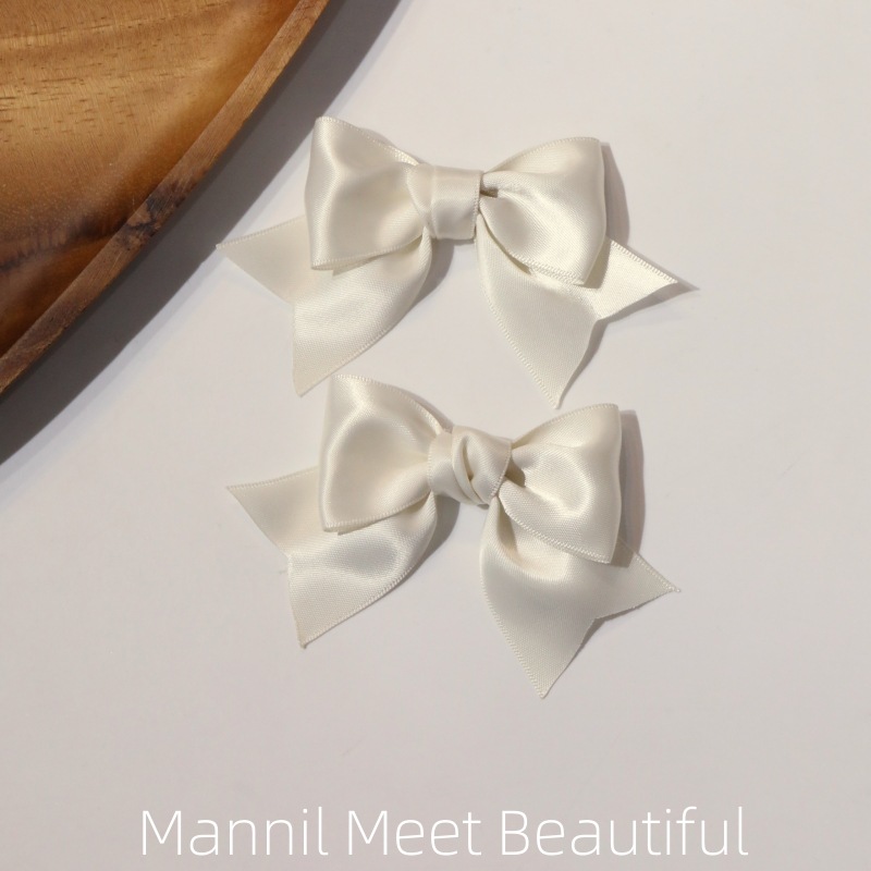 Women's Sweet Simple Style Bow Knot Satin Hair Clip display picture 7