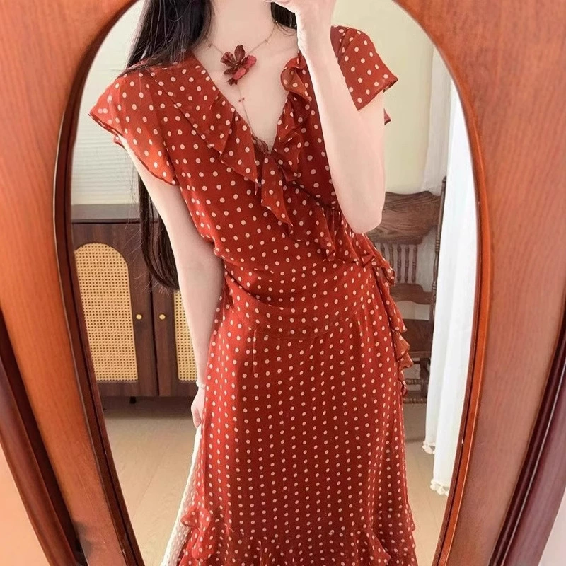 OK-059 французское тонкое платье с цветочным дизайном для чайного перерыва, очень красивое и красивое элегантное платье для женщин летом